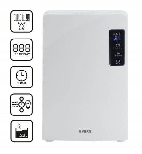 DUŻY OSUSZACZ POWIETRZA POCHŁANIACZ WILGOCI OCZYSZCZACZ UV EBERG na Arena.pl