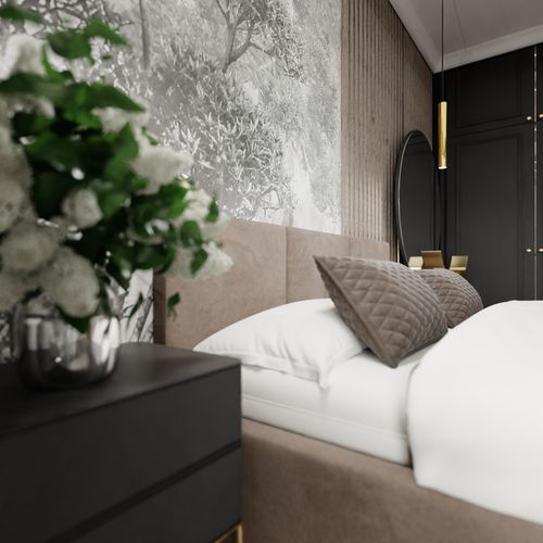 ŁÓŻKO TAPICEROWANE DO SYPIALNI 180x200 ŁÓŻKO PODWÓJNE Z POJEMNIKIEM BEŻOWE na Arena.pl