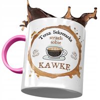 Kubek Różowy Dla Sekretarki Strzeli Sobie Kawkę Z Nadrukiem Ze Zdjęciem