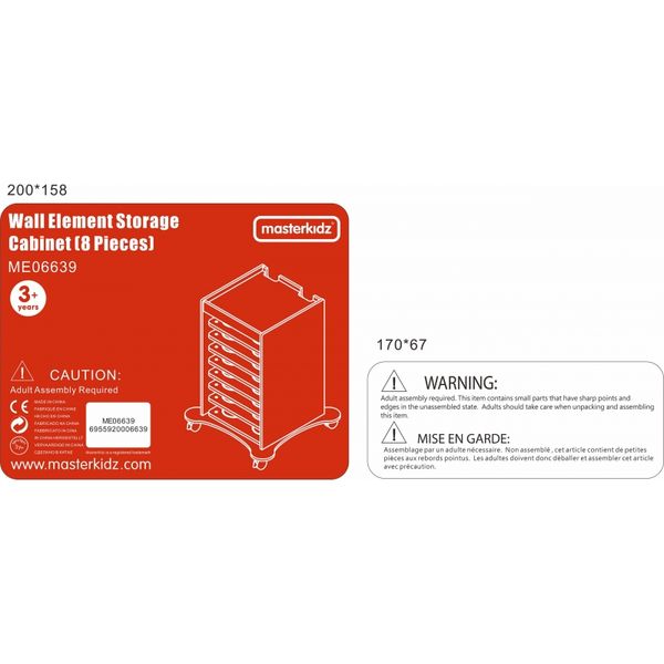 MASTERKIDZ Szafka Do Przechowywania Na Tablice Ścienne zdjęcie 10