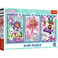 ND01_248877 PUZZLE 3x80 Kolorowe dni Gabby 34882