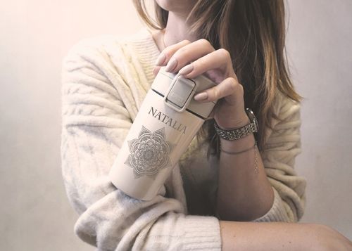 Kubek termiczny 300 ml prezent dla przyjaciółki TERMOS bidon +TWÓJ GRAWER na Arena.pl