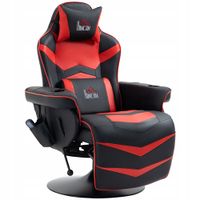 Fotel gamingowy Homcom 700-142 czarno-szary