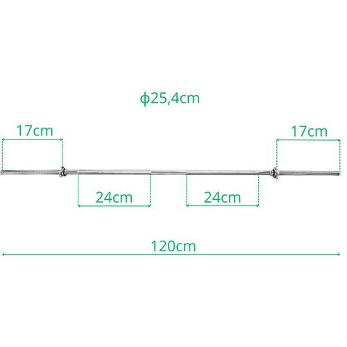 GRYF PROSTY 120 CM ENERO FIT FI25,4 na Arena.pl