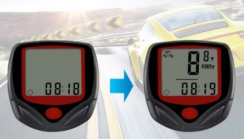 LICZNIK ROWEROWY LCD PRĘDKOŚĆ PRZEBIEG ZEGAR na Arena.pl