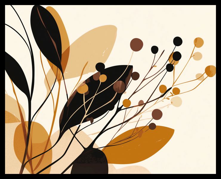 Plakat 50x40cm Jesienne Sylwety zdjęcie 2