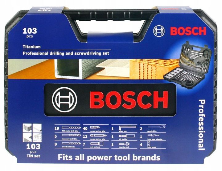 ZESTAW V-LINE 103 sztuk WIERTEŁ BITÓW i KOŃCOWEK BOSCH PROFESSIONAL zdjęcie 4