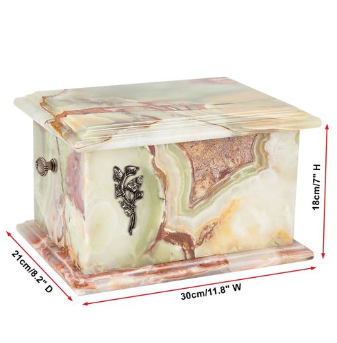 Kamienna urna z naturalnego onyksu / Plakietka na Arena.pl