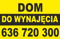Tablica Szyld SPRZEDAM DOM DO WYNAJĘCIA 60x40cm