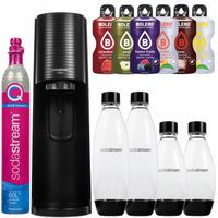 SATURATOR SODASTREAM TERRA BLACK 4 BUTELKI ZESTAW DO GAZOWANIA WODY
