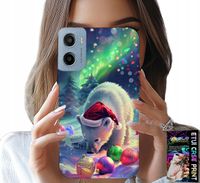 ETUI DO MOTOROLA E15 / G05 - ŚWIĄTECZNY NIEDŹWIEDŹ BOMBKI CASE +FOLIA