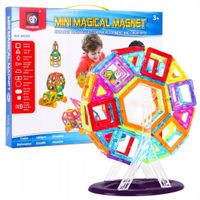 2X zestaw KLOCKÓW MAGNETYCZNYCH dla dzieci 86 sztuk KLOCKI na magnes PANELO