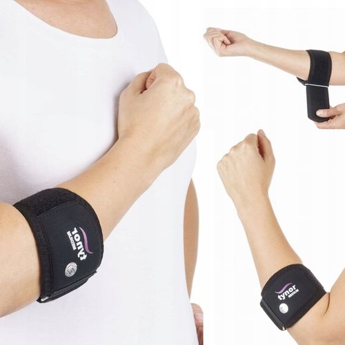 STABILIZATOR NA ŁOKIEĆ TENISISTY GOLFISTY OPASKA ELASTYCZNA ŁOKCIA na Arena.pl