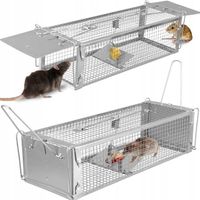 DUŻA ŻYWOŁAPKA NA MYSZY SZCZURY WYDRY ŁASICE KUNY PUŁAPKA ŁAPKA