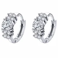 KOLCZYKI srebrne S925 angielskie zapięcie CYRKONIE