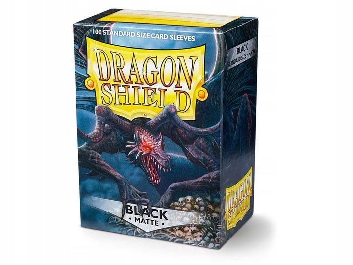 Koszulki na karty Dragon Shield Czarne Black Matte zdjęcie 3