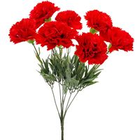 GOŹDZIK SZTUCZNY CZERWONY BUKIET SZTUCZNE KWIATY GOŹDZIKI BUKIET GOŹDZIKÓW