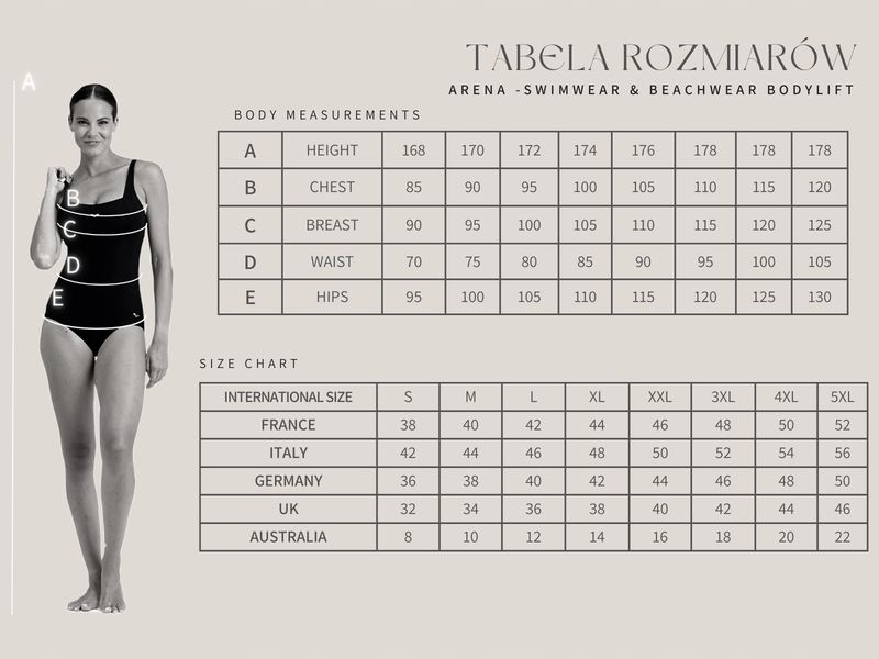 Strój kąpielowy damski modelujący Arena R.D40 zdjęcie 8
