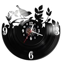 Zegar ścienny z płyty winylowej Ptak 239.14