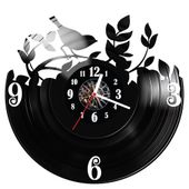 Zegar ścienny z płyty winylowej Ptak 239.14