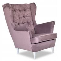 Fotel Uszak liliowy lilaróż salon kosmetyczny