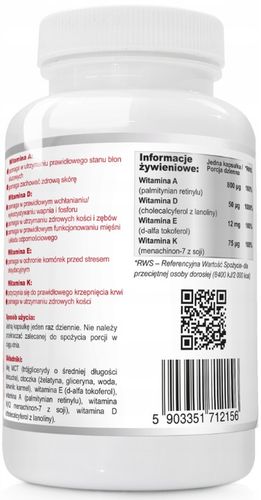 WISH WITAMINA ADEK FORTE W OLEJU MCT 60 KAPS na Arena.pl