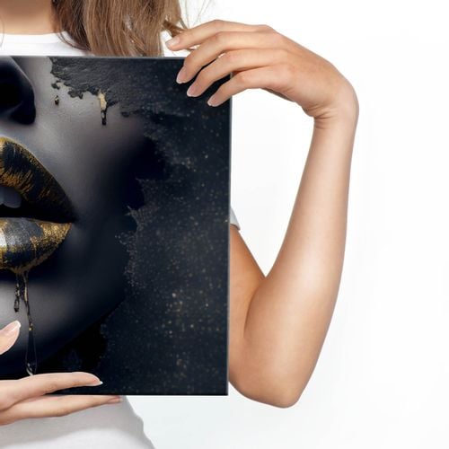 Obraz Canvas Kobieca Twarz ABSTRAKCJA Usta Dekoracja Ścienna 3D 40cm x 30cm na Arena.pl