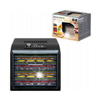 Suszarka do grzybów owoców żywności spożywcza 500W 12 TAC Sencor SFD 6600BK