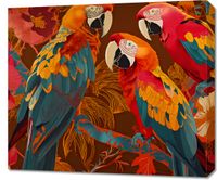 Obraz 70x60cm Kolorowe Ary