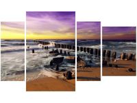 OBRAZ SUNSET PRZEMIJANIE MORZEM