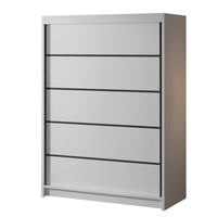 Szafa przesuwna MILAN IV 150 cm - BIAŁY