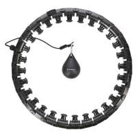 Hula-Hop z wypustkami i obciążnikiem HHW12 HMS czarny