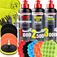 Zestaw Past Polerskich Menzerna Gąbki Do Polerowania Lakieru Samochodu Auta