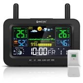 Stacja Pogodowa Bezprzewodowa Termometr Barometr Czujnik Zewnętrzny