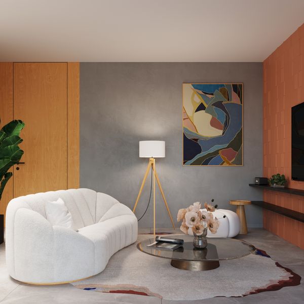 Lampa podłogowa NATT biała zdjęcie 12