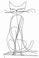 Plakat 67,5x100cm Kot Linijny