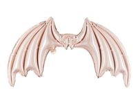 Balon foliowy skrzydła Nietoperza różowe holograficzne