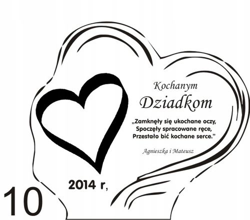 STATUETKA PODSTAWKA POD ZNICZ na grób + grawer XL na Arena.pl