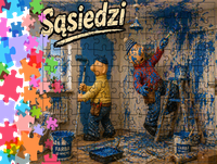 Puzzle tradycyjne - Sąsiedzi - Pat i Mat