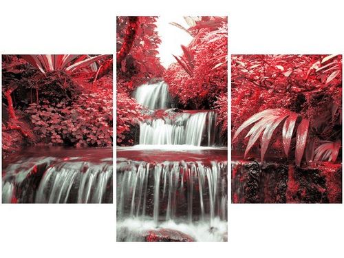 90X60CM OBRAZ WODOSPAD TRZY OBRAZY na Arena.pl
