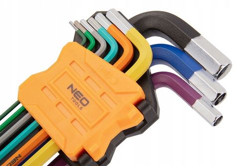 NEO TOOLS Długie Kolorowe Klucze IMBUSOWE I TORX 18 szt. IMBUSY na Arena.pl