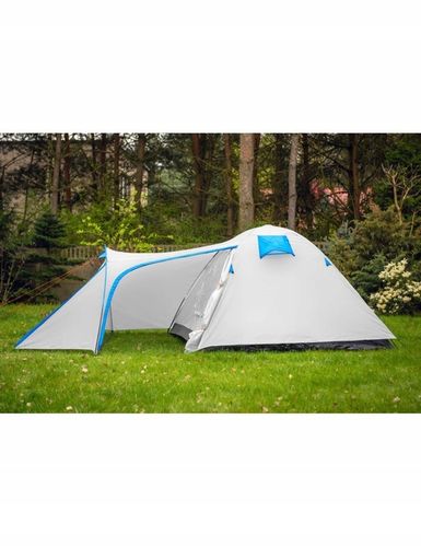 NAMIOT TURYSTYCZNY KEMPINGOWY 4-OSOBOWY Z PRZEDSIONKIEM NIEBIESKI + TORBA na Arena.pl