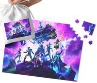 PUZZLE - FORTNITE WZORY Z BAJEK I GIER PREZENT DLA DZIECI 24el + WORECZEK