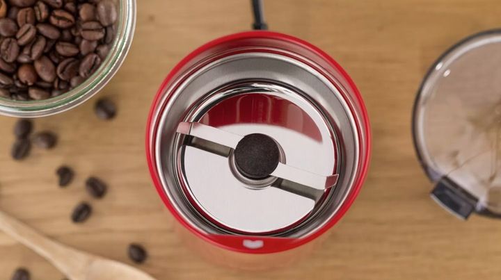 ELEKTRYCZNY MŁYNEK DO KAWY BOSCH TSM6A014R CZERWONY 180W SUPER MOC 150g/min zdjęcie 9