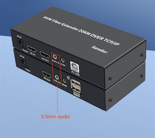 KVM extender światłowodowy HDMI+USB 20 km audio/IR Full HD 1080p na Arena.pl
