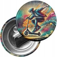 Magnes na lodówkę z otwieraczem HULAJNOGA SKATE SPORT OLLIE