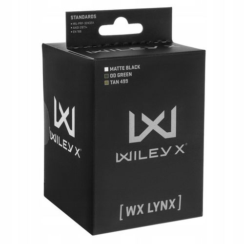 Gogle taktyczne wojskowe ochronne balistyczne Wiley X Lynx Clear/Grey Black na Arena.pl