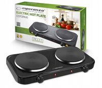 PRZENOŚNA DWUPALNIKOWA KUCHENKA ELEKTRYCZNA PŁYTA NA PRĄD 2000W TURYSTYCZNA