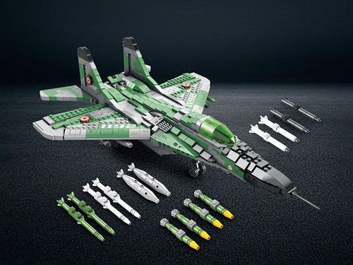 DLA DZIECI ZESTAW KLOCKI  SAMOLOT MYŚLIWSKI na Arena.pl