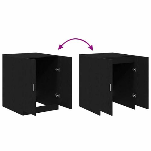 Szafka na pralkę z drzwiami Czarny dąb 70.5 x 71.5 x 91.5 cm na Arena.pl